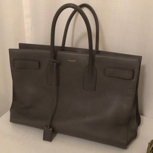 2013 Saint Laurent Sac de Jour, Large, Gray